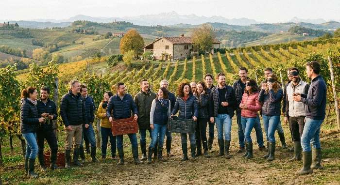 Team building tra i vigneti dell'Alta Langa