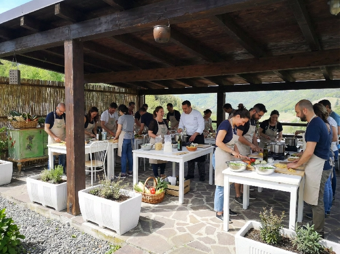 Corso di cucina per team building in Alta Langa