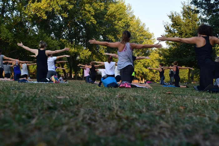 Attività di yoga immersa nella natura dell'Alta Langa